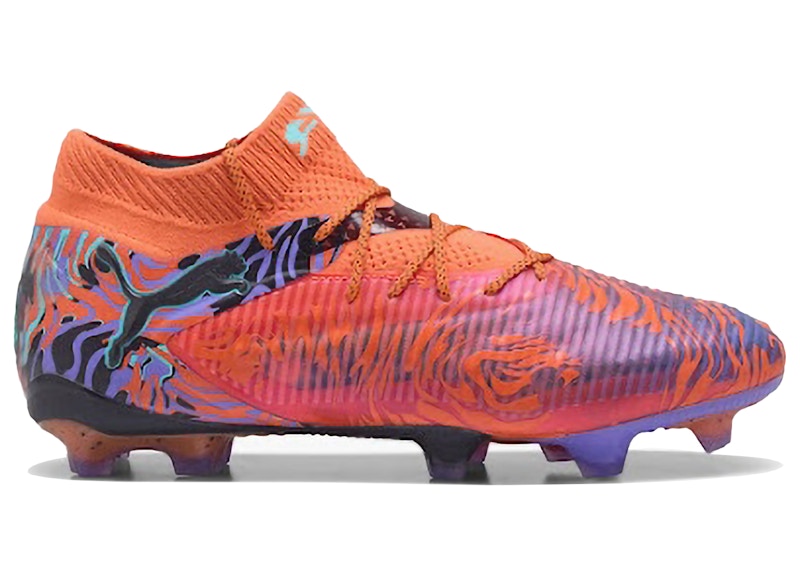 Pre-owned Puma Men's  Future Ultimate 8 Fg Creativity Pack Sneakers In Orange/amethyst/peppermint In Multi