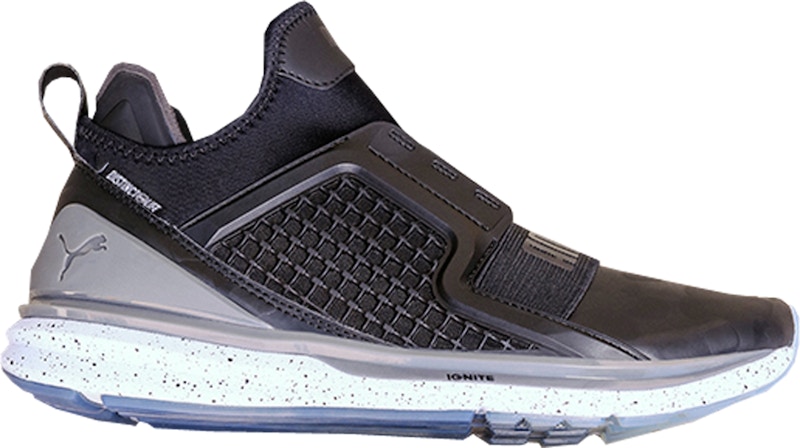 Pre-owned Puma Men's Ignite Limitless The Distinct Life Monochrome Sneakers In Black/grey In Multi