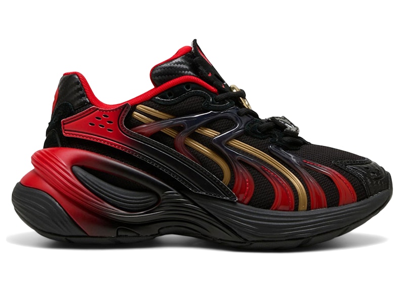 PUMA Pre-owned Inverse Chrome Sonic The Hedgehog Shadow Sneakers In Black/red In Multi