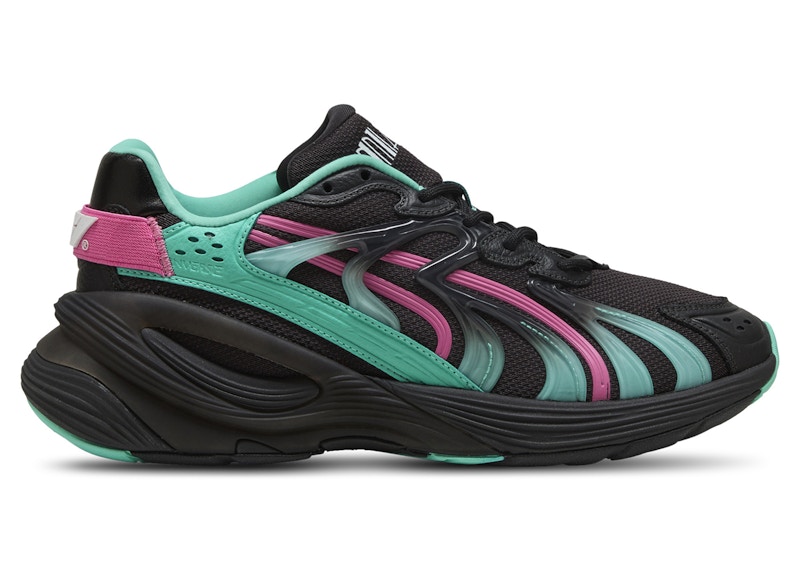Pre-owned Puma Men's Inverse F1 Miami Sneakers In Flat Dark Gray/aquatic