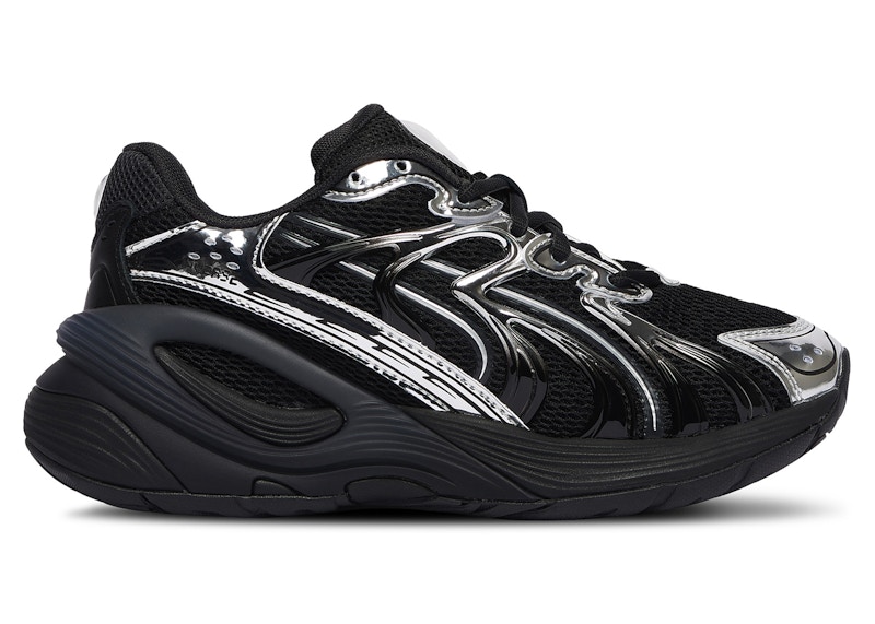 Pre-owned Puma Inverse Rev Dark Grey Sneakers In Black/flat Dark Grey/silver
