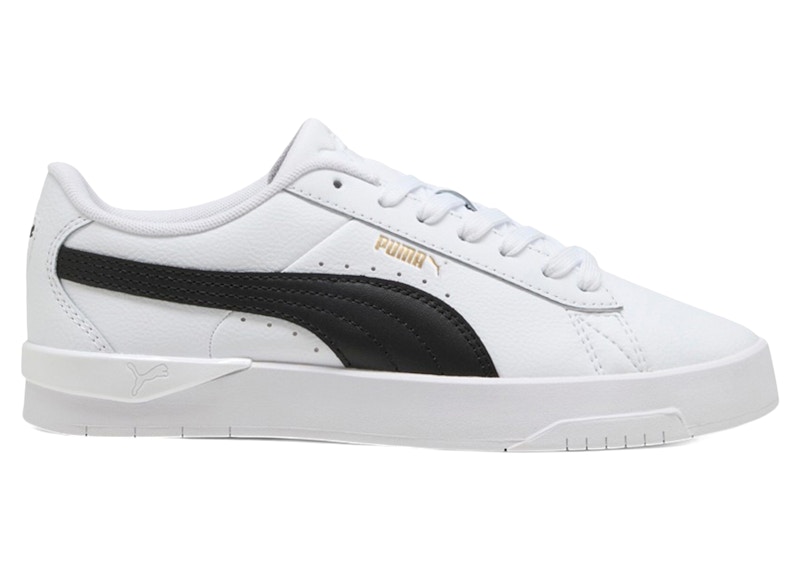 Pre-owned Puma Jada Classic White Black (women's) Sneakers In  White/ Black/ Gold In Multi