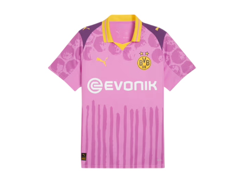 Puma KidSuper Borussia Dortmund Replica Jersey Mauve Pop