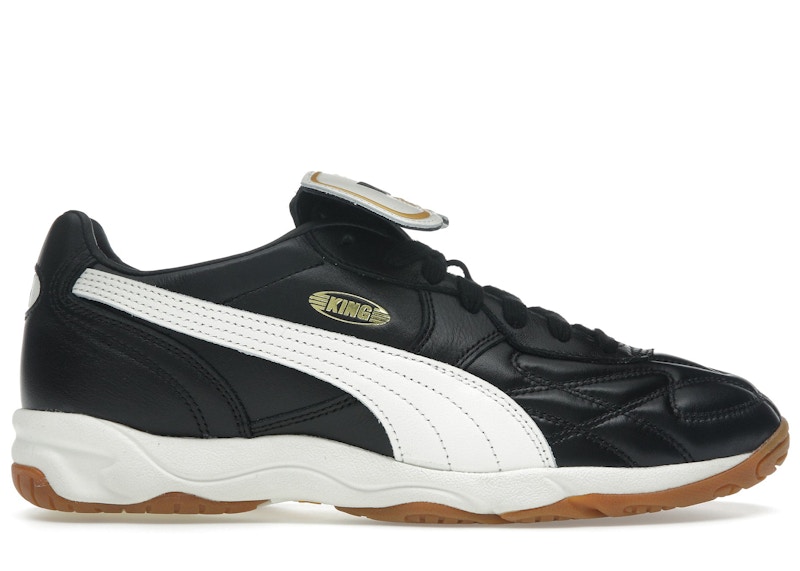 Pre-owned Puma Men's King Indoor Sneakers In Black/warm White