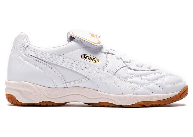 Pre-owned Puma Men's King Indoor Sneakers In White/frosted Ivory