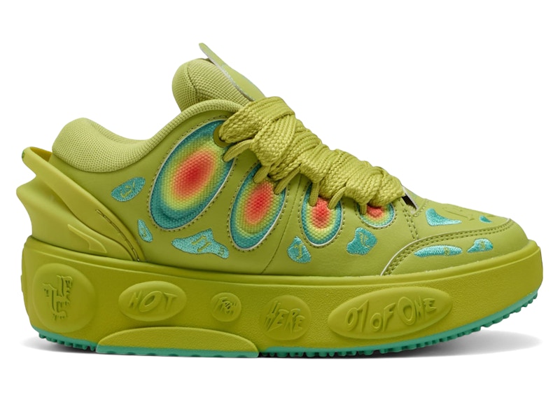 Pre-owned Puma Lamelo Ball Lafrancé Heatmap Sneakers In Sea Kelp/jade Frost