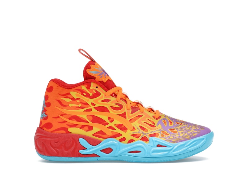 Pre-owned Puma Lamelo Ball Mb.04 Phoenix Sneakers In Red/orange/blue