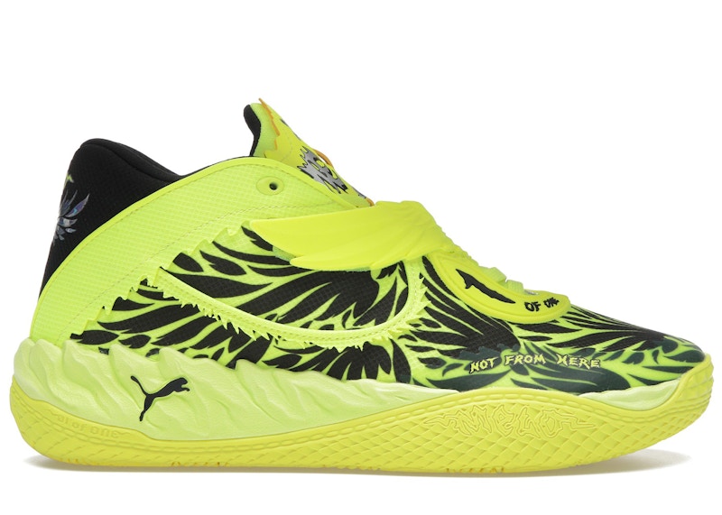 Men's Puma LaMelo Ball MB.05 Voltage Sneakers in Yellow Alert/Puma Black
