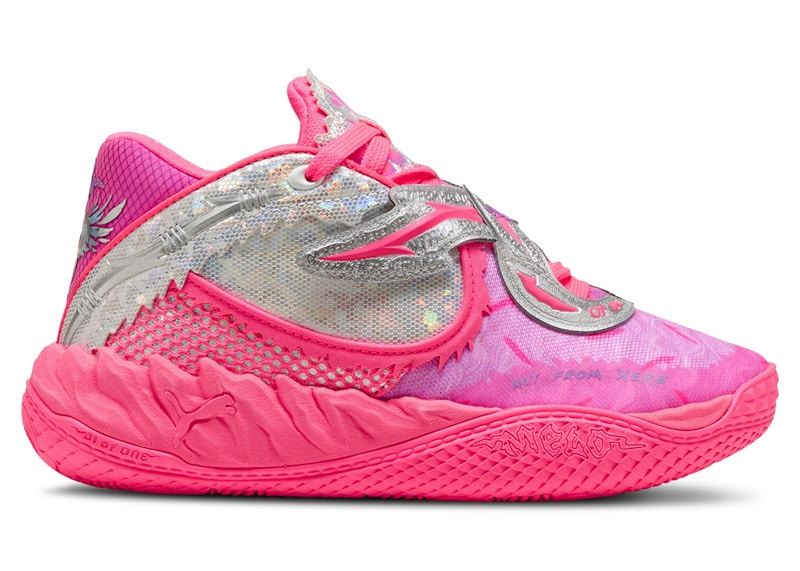 Pre-owned Puma Lamelo Ball Mb.05 World Tour Sneakers In Sun Struck/pure Magenta