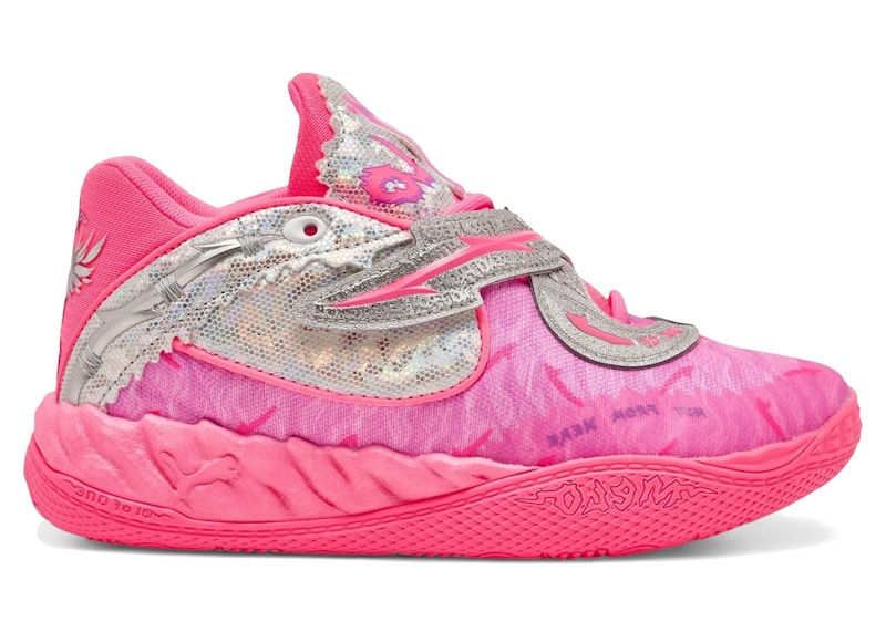 Pre-owned Puma Lamelo Ball Mb.05 World Tour Sneakers In Sun Struck/pure Magenta