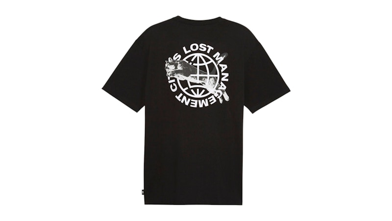 Puma Lost Management Cities Cat Crew Neck Short Sleeve T-Shirt Black