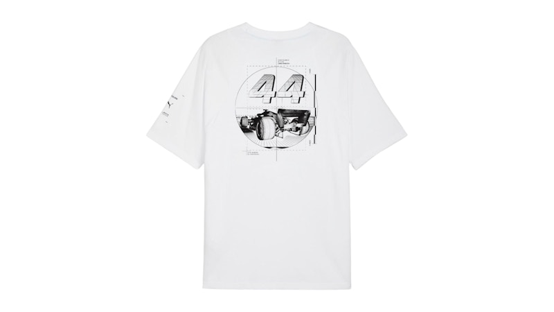 Puma MAPF1 Raeburn Drivers Graphic Crew Neck Short Sleeve T-Shirt White