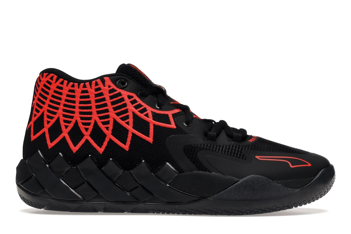 Click to view more detailed imagery on our partner's website Pre-owned Puma Lamelo Ball Mb.01 Black Red Blast In Black/red Blast