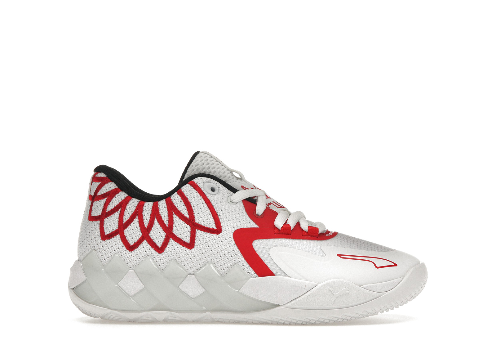 Puma LaMelo Ball MB.01 Lo Team Color White High Risk Red (GS) Kids