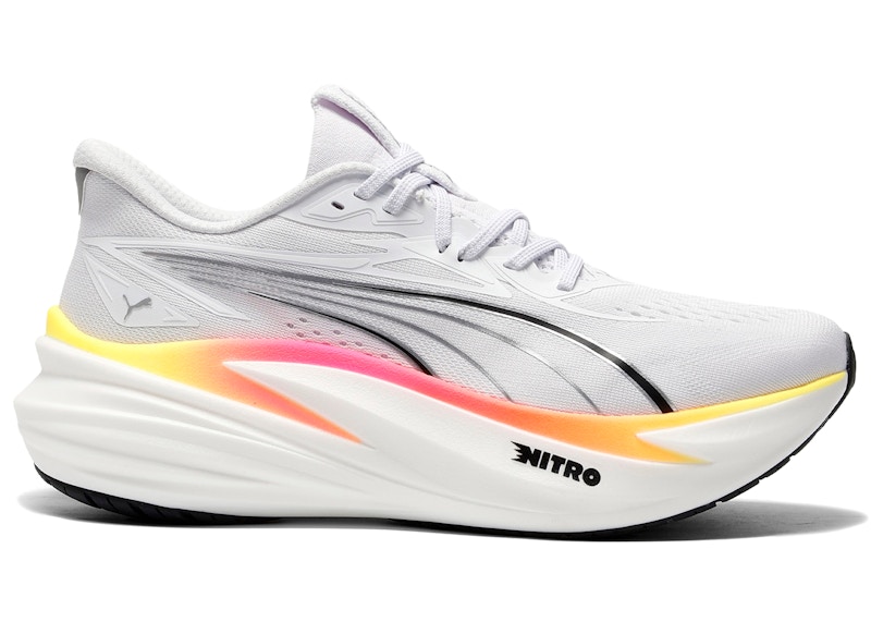 Puma MagMax Nitro 2 White Glowing Red Sun Stream