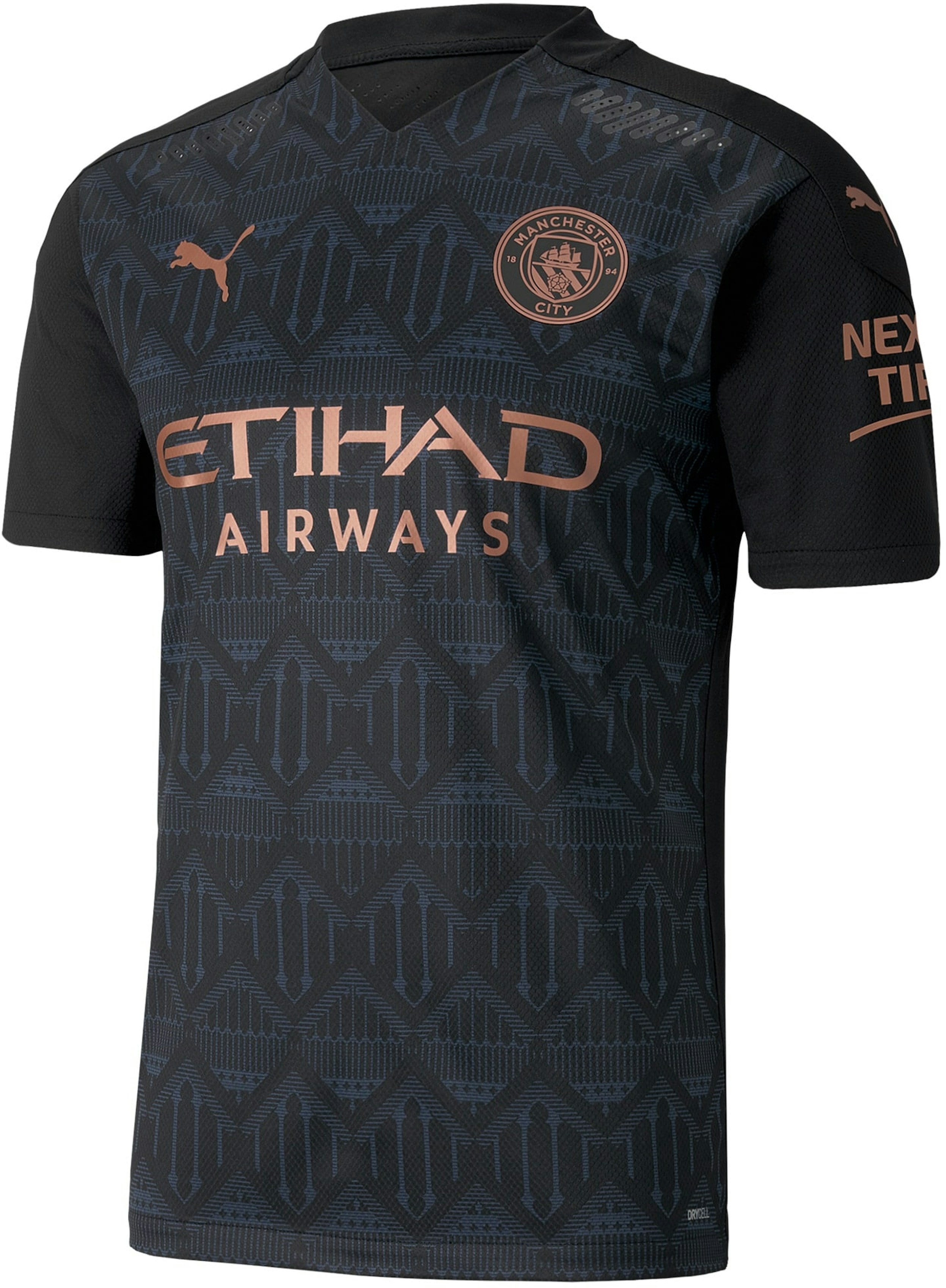 Puma Manchester City Authentic Away Shirt 202021 Jersey Black