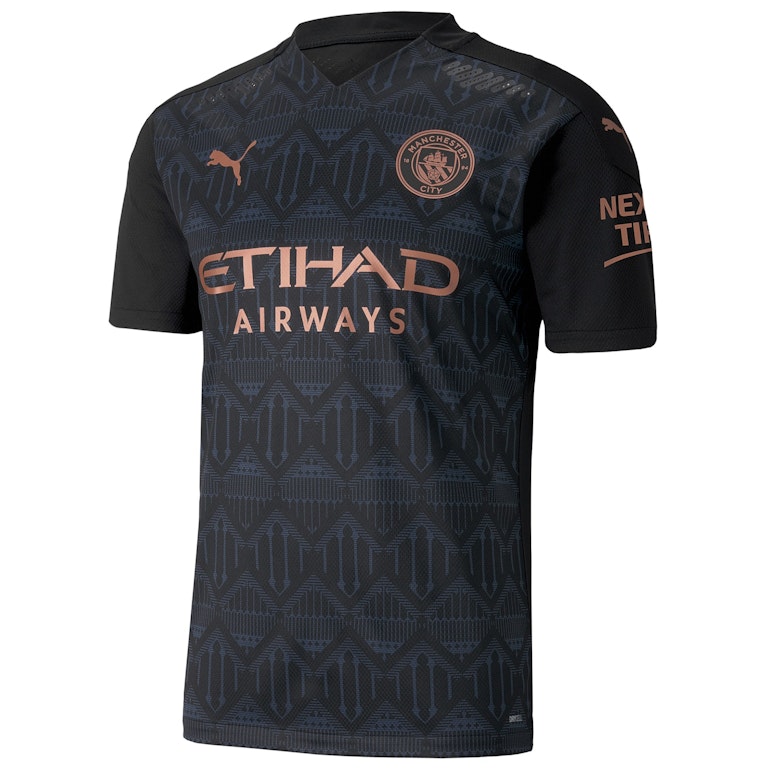 Pre-owned Puma Manchester City Authentic Away Shirt 2020-21 Jersey Black