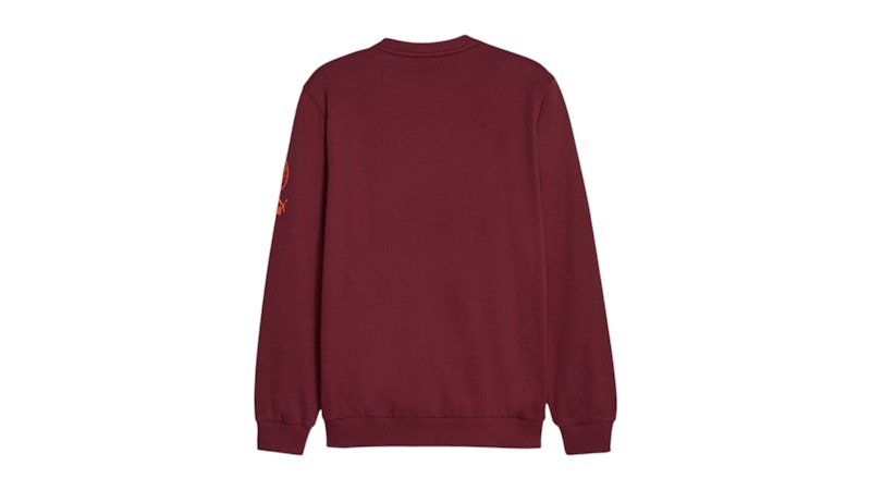 Puma Manchester City Graphic Crew Neck Sweatshirt Aubergine