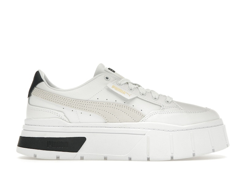 Pre-owned Puma Mayze Stack (women's) Sneakers In White/vaporous Gray