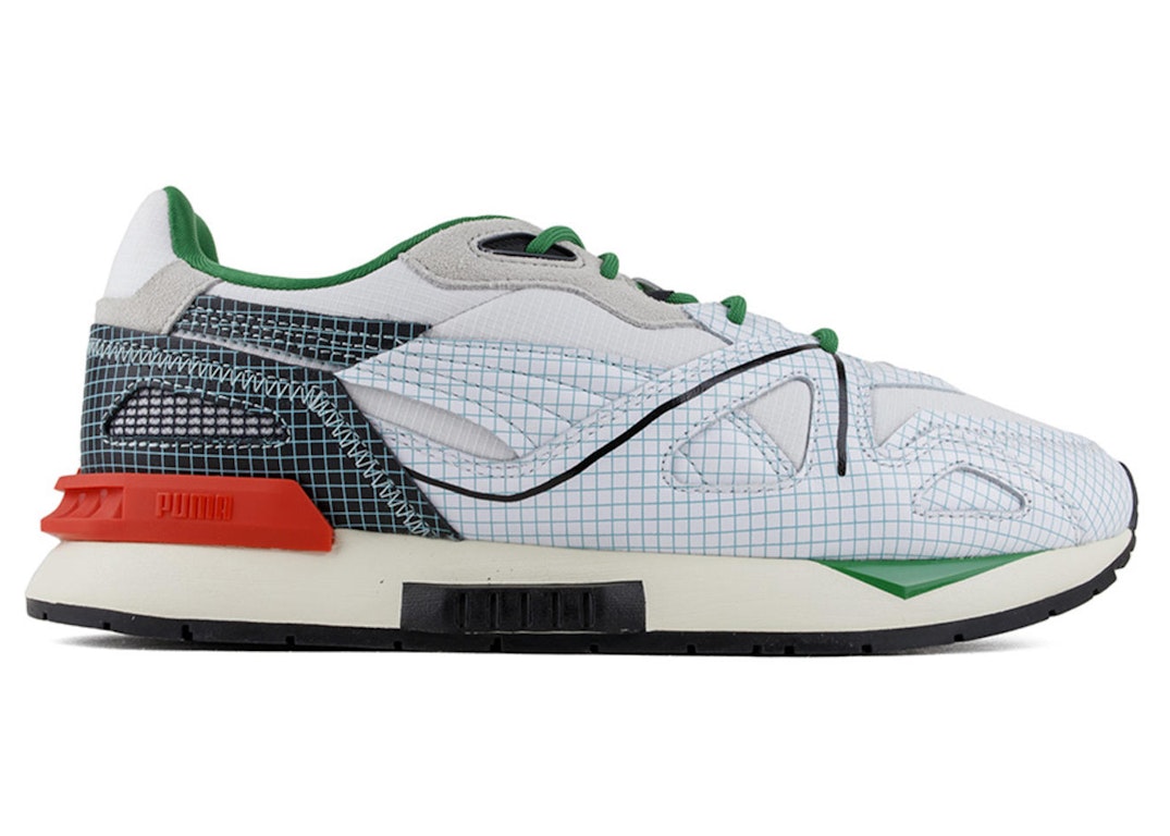 Pre-owned Puma Mirage Mox Michael Lau Graph Paper In White/green/red