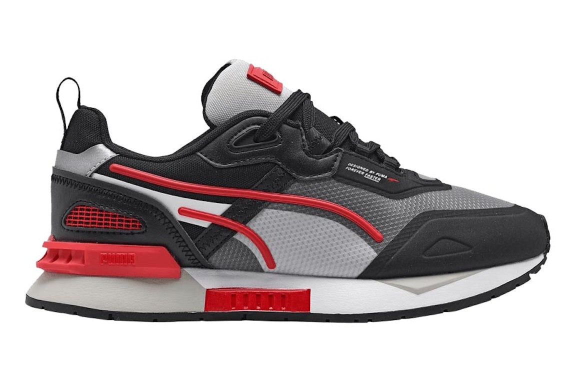 Pre-owned Puma Mirage Tech Black High Risk Red (gs) In Black/high Risk Red