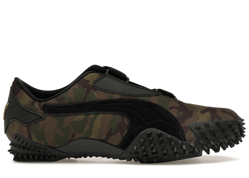 Pre-owned Puma Men's Mostro Camo Sneakers In Green