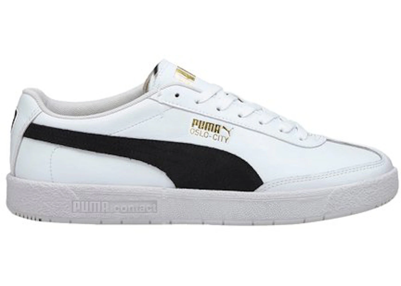 Puma Oslo City White Black Gold Men's 374976-02 US