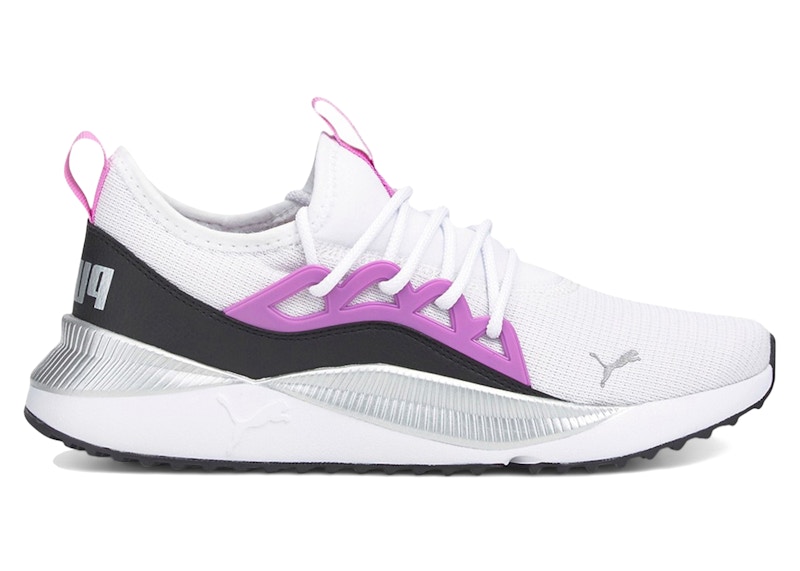 Pre-owned Puma Pacer Future Allure White Black (women's) Sneakers In  White/opera Mauve/ Black