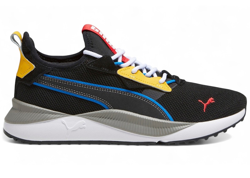 Pre-owned Puma Pacer Future Street Wip (women's) Sneakers In Black/yellow Sizzle In Multi