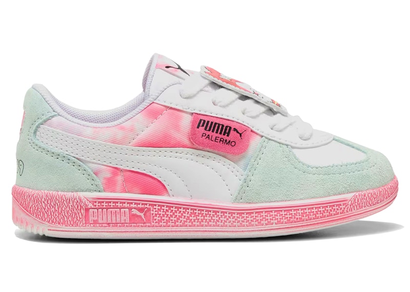 Pre-owned Puma Palermo Hello Kitty And Friends Sneakers In White/magic Rose