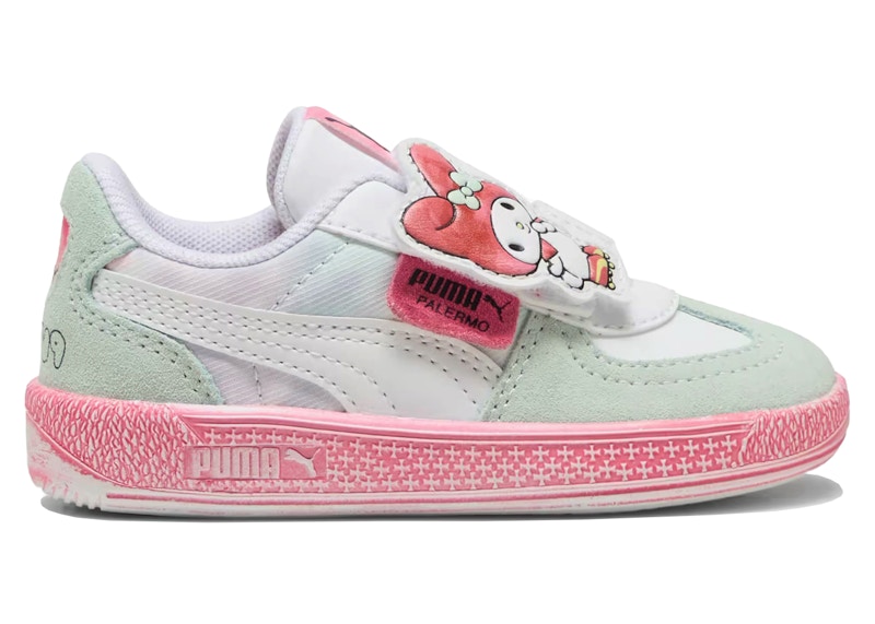 Pre-owned Puma Palermo Hello Kitty And Friends Sneakers In White/magic Rose