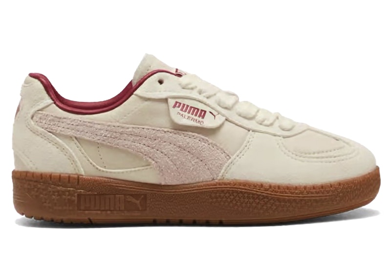 Pre-owned Puma Palermo Moda Lovers Pack (women's) Sneakers In Alpine Snow/island Pink/dark Crimson