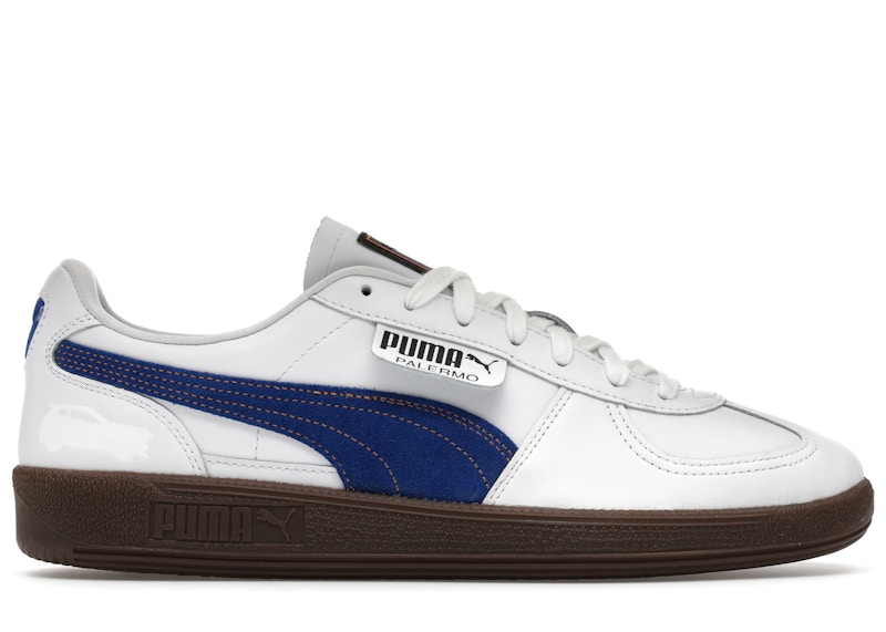 Men's Puma Palermo Rocket League Champions Road Sneakers in White/Gum