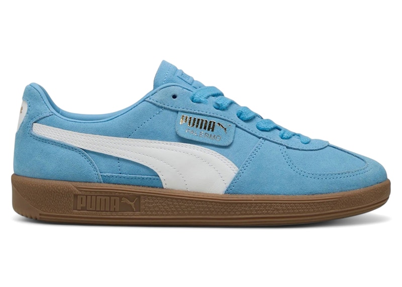 国内配送 PUMA PALERMO TEAM LIGHT BLUE/WHITE Puma Palermo Team Light Blue Men's - 396463-44 - US