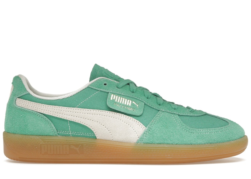 Pre-owned Puma Men's Palermo Vintage Sneakers In Jade Frost/frosted Ivory/gum In Multi