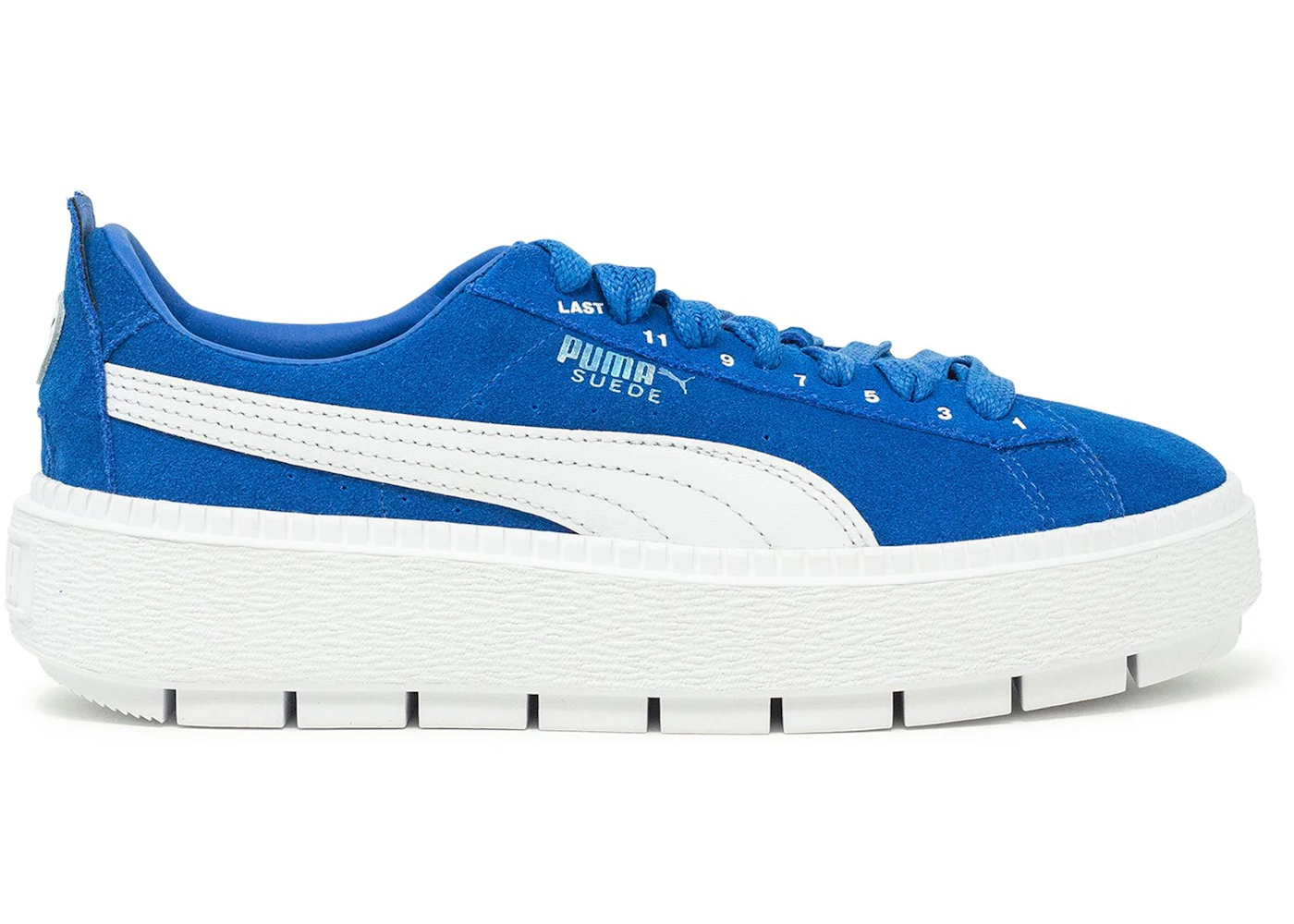 Puma suede platform blau on sale