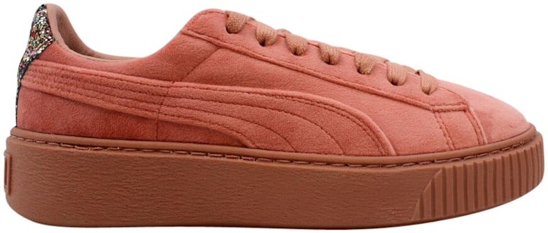 Puma suede cheap platform crushed gem