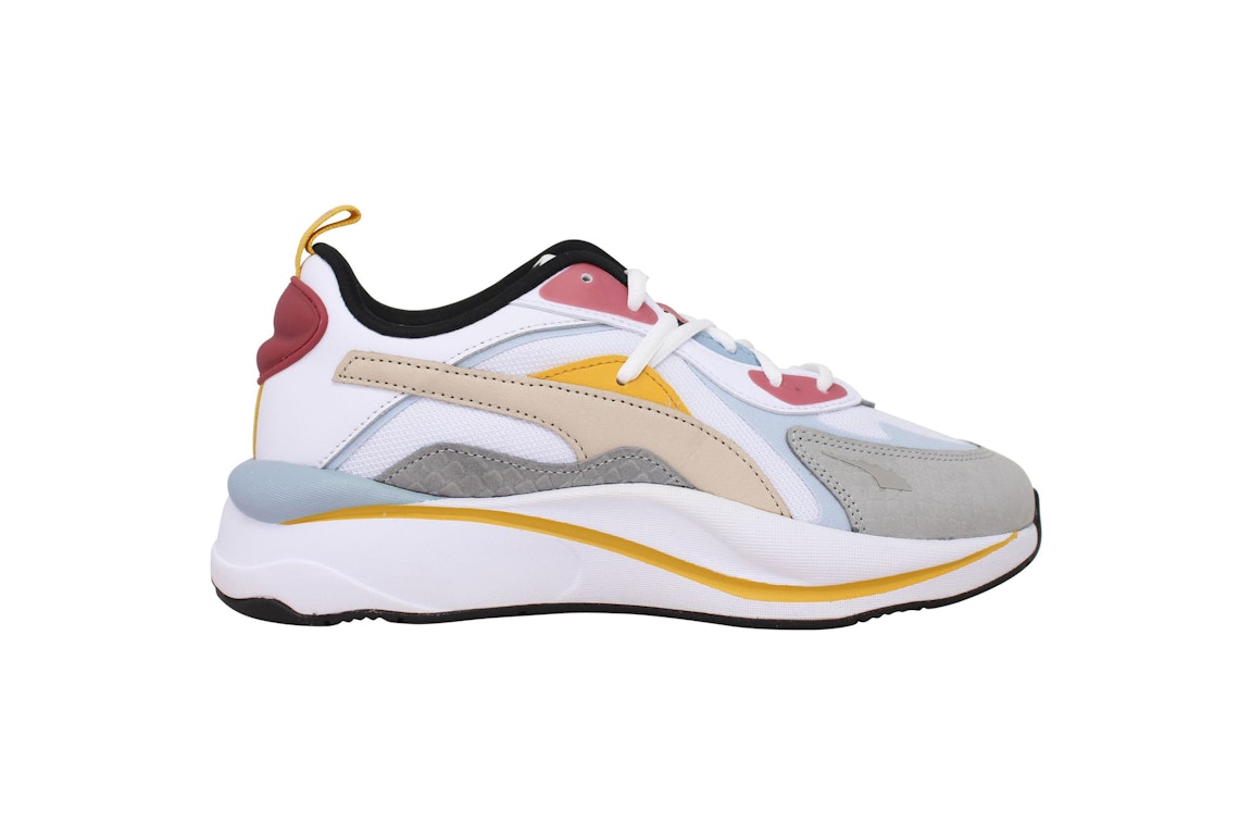 Pre-owned Puma Rs-curve Bright Heights (women's) In White/blue Fog