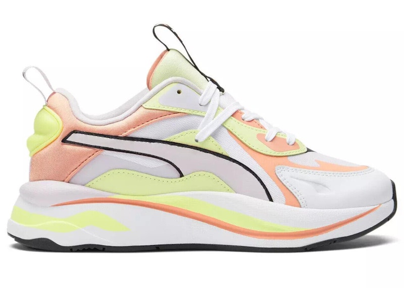 Pre-owned Puma Rscurve Mis (women's) Sneakers In Fog/white/peach Pink
