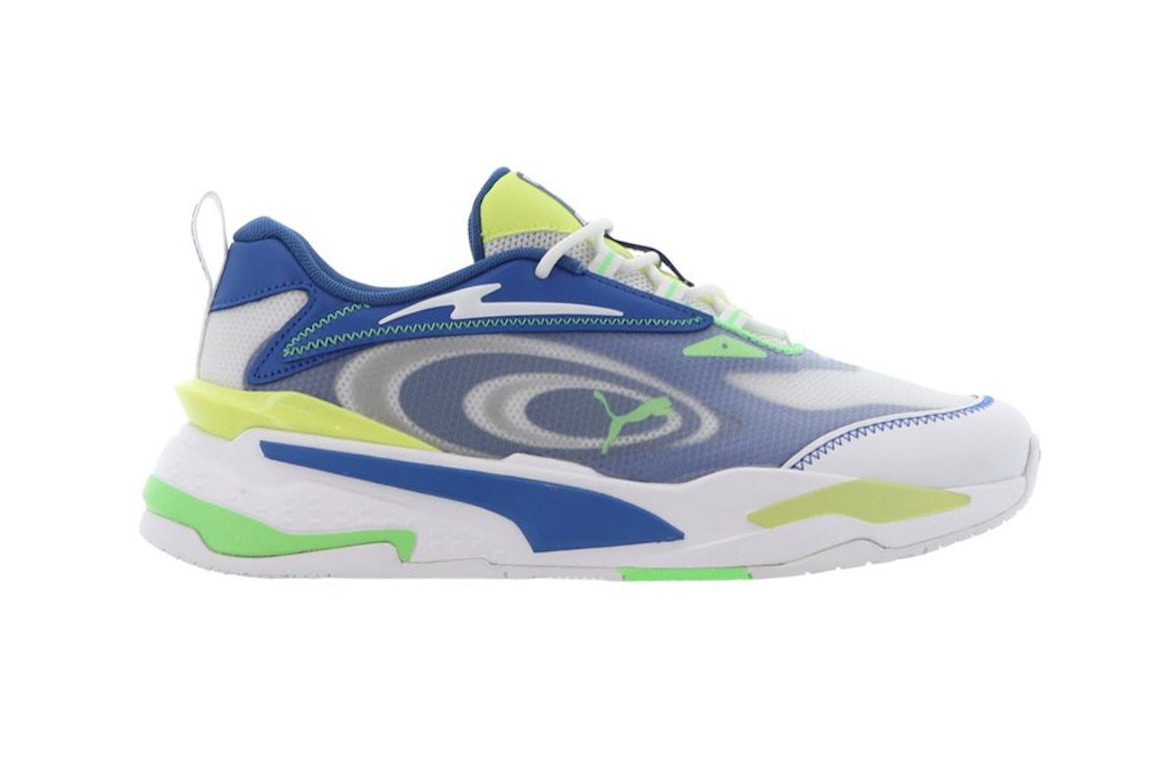 Click to view more detailed imagery on our partner's website Pre-owned Puma Rs-fast Paradise White Blue Yellow In White/blue/yellow