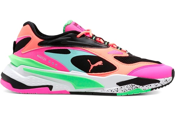 Puma RS-Fast White Elektro Green Peach (Women's) - 375403-04 - GB