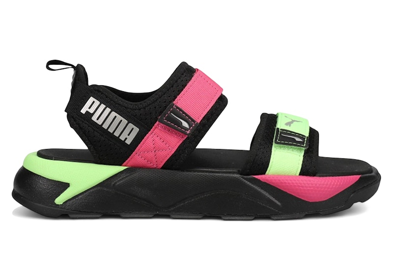 Puma RS-Sandal Glow in the Dark Black Pink Lime (Women's) 381933