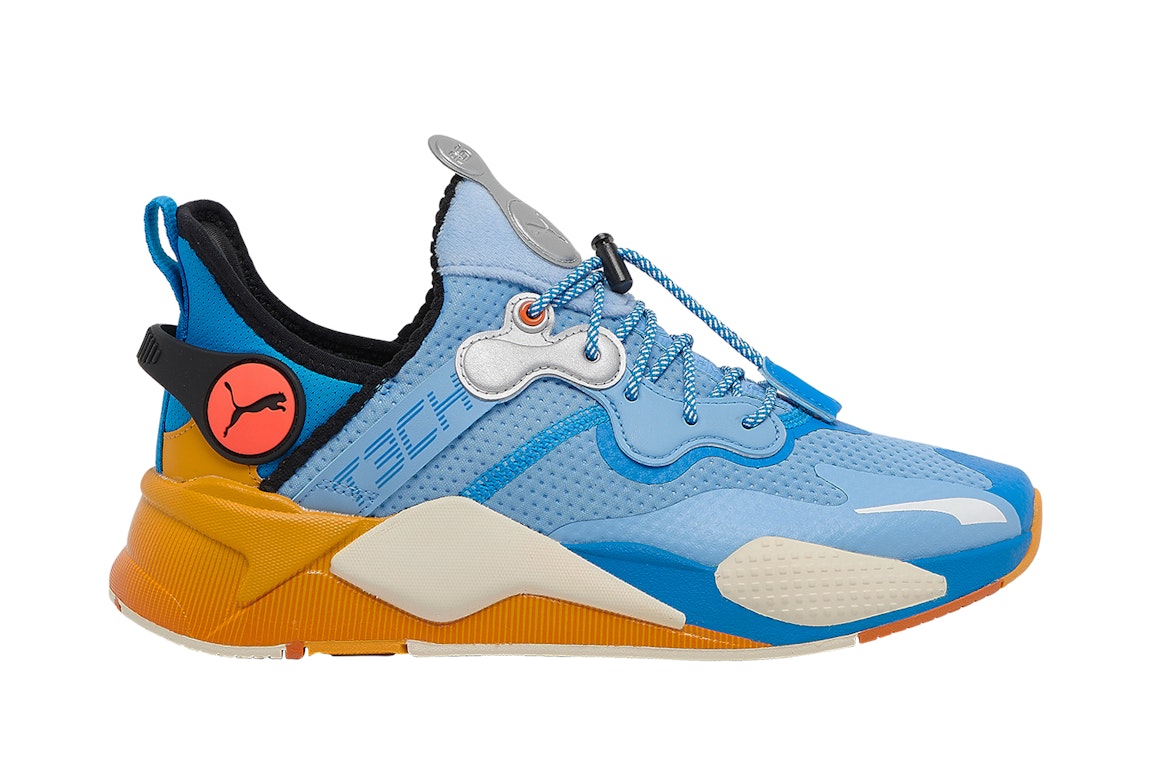 Pre-owned Puma Rs-x T3ch X Thundercats Lion-o (gs) In Indigo/bunting-silver
