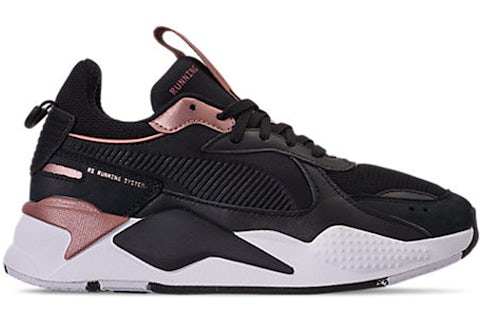 Black and rose gold puma trainers sales
