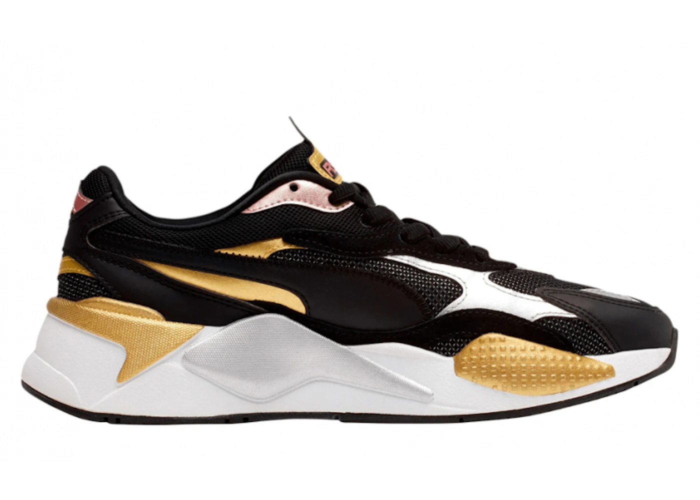 Puma RS-X3 Metallic Black Gold Men's 373829-01 US