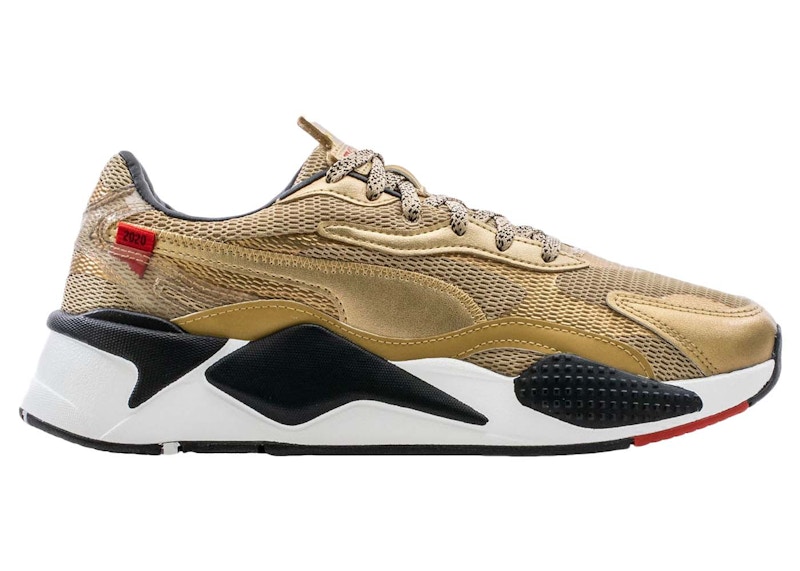 puma rsx nere e oro