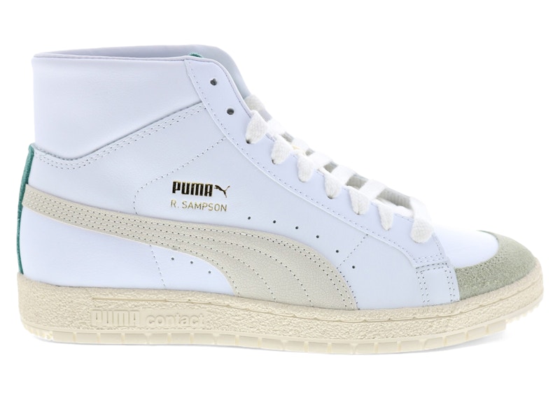 Pre-owned Puma Men's  Ralph Sampson 70 Mid Earthbreak Sneakers In Khaki/eggnog/white