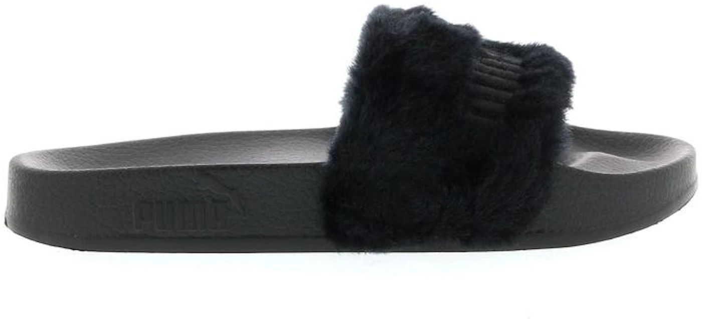 Fur Slide Fur Slide Black (Women's) - 362266-03 - US