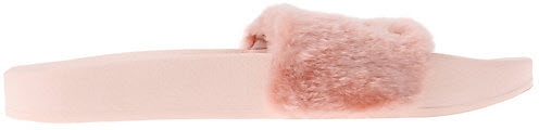 puma slides pink fur