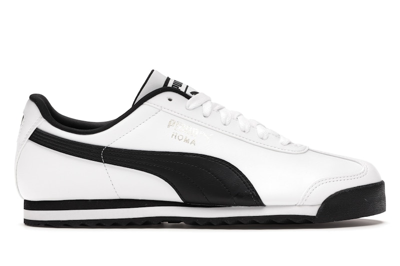 Pre-owned Puma Men's  Roma Basic Sneakers In White/black In Multi